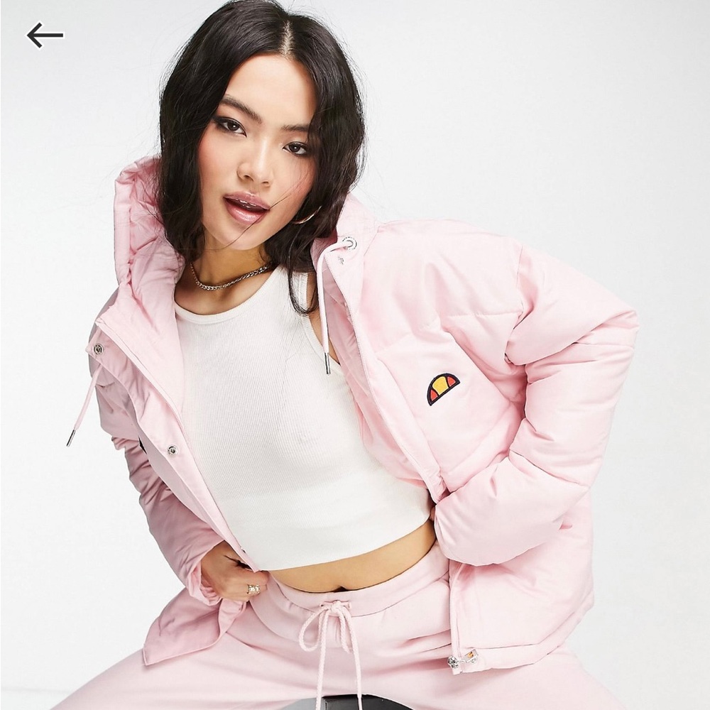 Ellesse Pink Winter Puffer Jacket